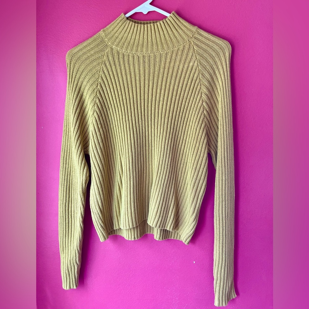 Forever 21 Mustard Turtleneck Sweater